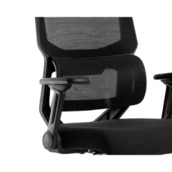 SILLA Q-CONNECT OFICINA LUCCA MALLA BASE METALICA ALT MAX 1090 ANC 700 PROF 650 RUEDAS PREMIUM COLOR NEGRO