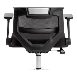SILLA Q-CONNECT OFICINA LUCCA MALLA BASE METALICA ALT MAX 1090 ANC 700 PROF 650 RUEDAS PREMIUM COLOR NEGRO