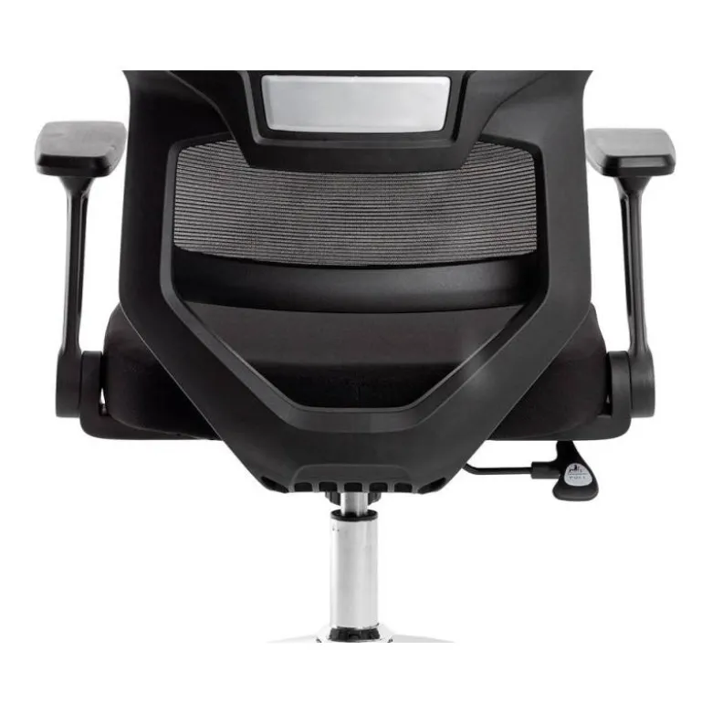 SILLA Q-CONNECT OFICINA LUCCA MALLA BASE METALICA ALT MAX 1090 ANC 700 PROF 650 RUEDAS PREMIUM COLOR NEGRO
