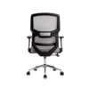 SILLA Q-CONNECT OFICINA LUCCA MALLA BASE METALICA ALT MAX 1090 ANC 700 PROF 650 RUEDAS PREMIUM COLOR NEGRO GRIS