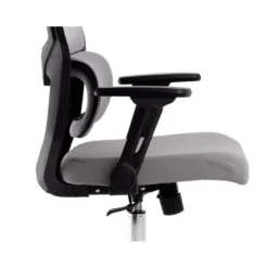 SILLA Q-CONNECT OFICINA LUCCA MALLA BASE METALICA ALT MAX 1090 ANC 700 PROF 650 RUEDAS PREMIUM COLOR NEGRO GRIS