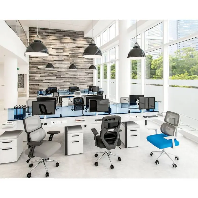 SILLA Q-CONNECT OFICINA LUCCA MALLA BASE METALICA ALT MAX 1090 ANC 700 PROF 650 RUEDAS PREMIUM COLOR NEGRO GRIS