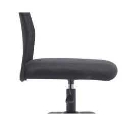 SILLA Q-CONNECT OFICINA PARMA MALLA SIN REPOSABRAZOS ALT MAX 990 ANC 480 PROF 590 COLOR NEGRO