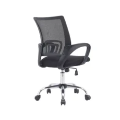 SILLA Q-CONNECT OFICINA SIENA MALLA BASE METALICA ALT MAX 1000 ANC 560 PROF 570 RUEDAS PREMIUM COLOR NEGRO