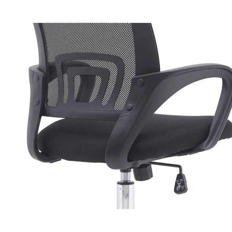 SILLA Q-CONNECT OFICINA SIENA MALLA BASE METALICA ALT MAX 1000 ANC 560 PROF 570 RUEDAS PREMIUM COLOR NEGRO
