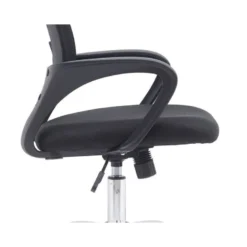SILLA Q-CONNECT OFICINA SIENA MALLA BASE METALICA ALT MAX 1000 ANC 560 PROF 570 RUEDAS PREMIUM COLOR NEGRO