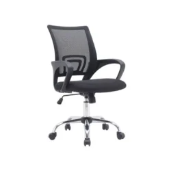 SILLA Q-CONNECT OFICINA SIENA MALLA BASE METALICA ALT MAX 1000 ANC 560 PROF 570 RUEDAS PREMIUM COLOR NEGRO