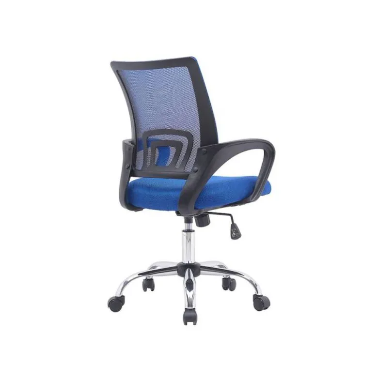 SILLA Q-CONNECT OFICINA SIENA MALLA BASE METALICA ALT MAX 1000 ANC 560 PROF 570 RUEDAS PREMIUM COLOR NEGRO AZUL
