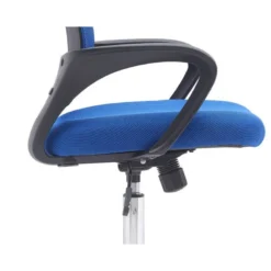 SILLA Q-CONNECT OFICINA SIENA MALLA BASE METALICA ALT MAX 1000 ANC 560 PROF 570 RUEDAS PREMIUM COLOR NEGRO AZUL