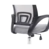 SILLA Q-CONNECT OFICINA SIENA MALLA BASE METALICA ALT MAX 1000 ANC 560 PROF 570 RUEDAS PREMIUM COLOR BLANCO GRIS