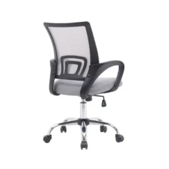 SILLA Q-CONNECT OFICINA SIENA MALLA BASE METALICA ALT MAX 1000 ANC 560 PROF 570 RUEDAS PREMIUM COLOR BLANCO GRIS