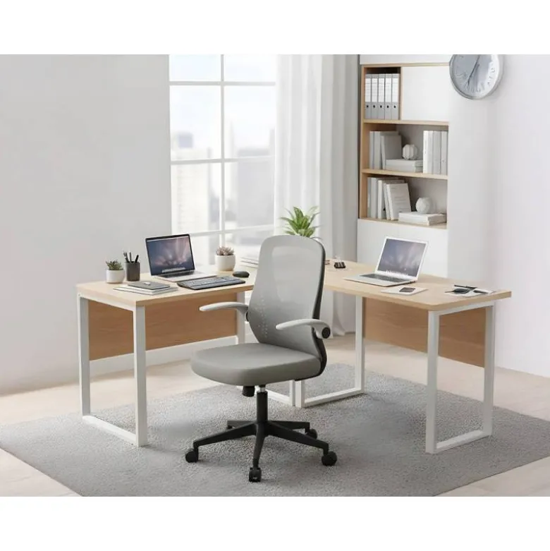 SILLA Q-CONNECT OFICINA TERNI MALLA ALT MAX 1050 MM ANC 500 MM PROF 480 MM COLOR NEGRO CUERPO NEGRO