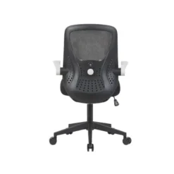 SILLA Q-CONNECT OFICINA TERNI MALLA ALT MAX 1050 MM ANC 500 MM PROF 480 MM COLOR NEGRO CUERPO NEGRO