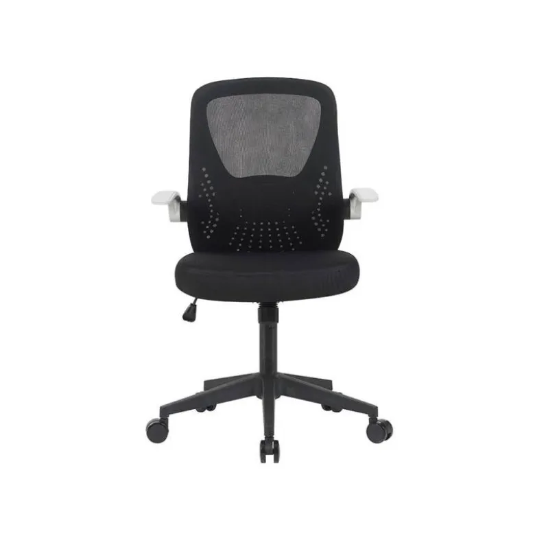 SILLA Q-CONNECT OFICINA TERNI MALLA ALT MAX 1050 MM ANC 500 MM PROF 480 MM COLOR NEGRO CUERPO NEGRO