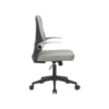 SILLA Q-CONNECT OFICINA TERNI MALLA ALT MAX 1050 MM ANC 500 MM PROF 480 MM COLOR GRIS CUERPO NEGRO