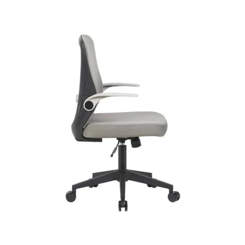 SILLA Q-CONNECT OFICINA TERNI MALLA ALT MAX 1050 MM ANC 500 MM PROF 480 MM COLOR GRIS CUERPO NEGRO