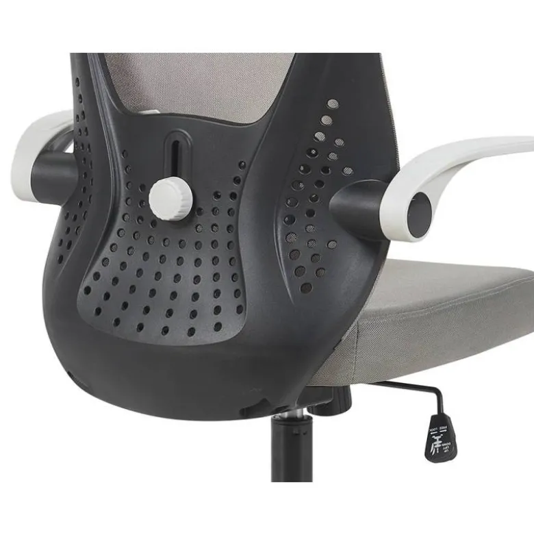 SILLA Q-CONNECT OFICINA TERNI MALLA ALT MAX 1050 MM ANC 500 MM PROF 480 MM COLOR GRIS CUERPO NEGRO
