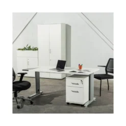 SILLA ROCADA CONFIDENTE BRAZOS FIJOS ESTRUCTURA METALICA ASIENTO TELA IGNIFUGA NEGRO RESPALDO MALLA