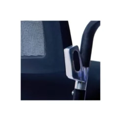 SILLA ROCADA CONFIDENTE BRAZOS FIJOS ESTRUCTURA METALICA BLANCA ASIENTO TELA IGNIFUGA RESPALDO DE MALLA
