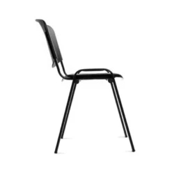 SILLA ROCADA CONFIDENTE ESTRUCTURA METALICA RESPALDO Y ASIENTO EN POLIMERO COLOR NEGRO