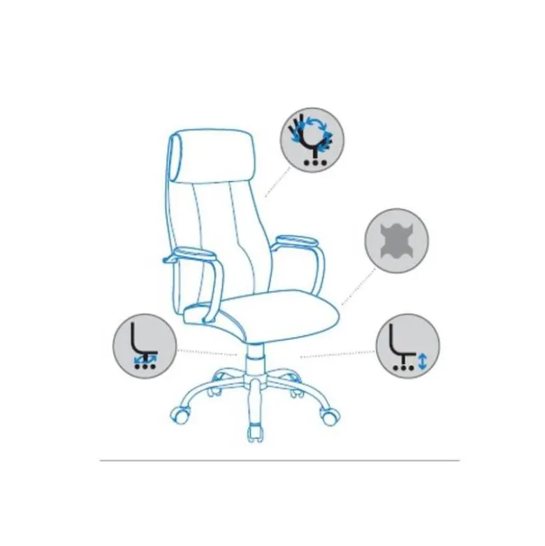 Silla Rocada con ruedas direccion con brazos metalicos
