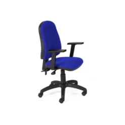 SILLA ROCADA DIRECCION SISTEMA ASINCRO CON BRAZOS COLOR AZUL