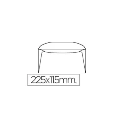 Sobre Americano Liderpapel 115x225mm 10 unidades 90g/m2 Color Blanco