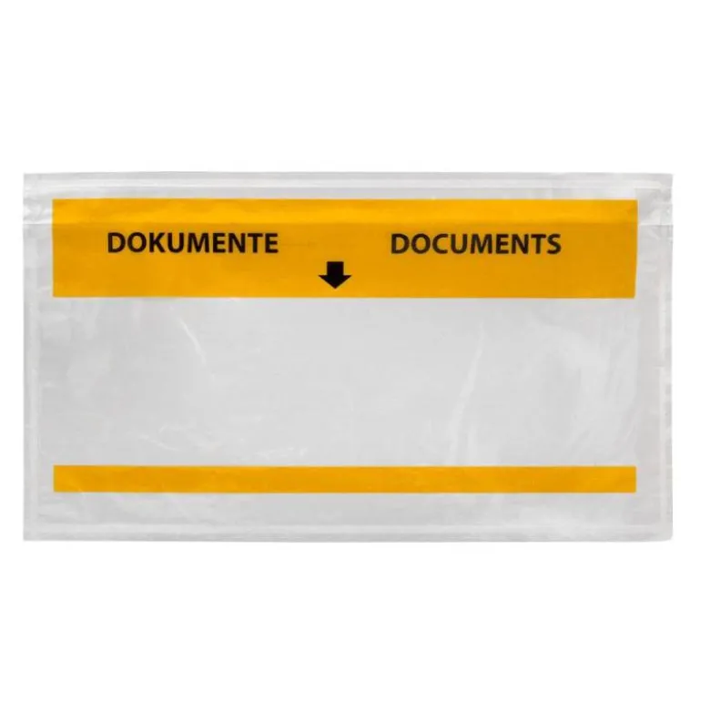 SOBRE AUTOADHESIVO Q-CONNECT PORTADOCUMENTOS MULTILINGUE 225X122 MM VENTANA TOTALMENTE TRANSPARENTE PAQUETE DE 1000