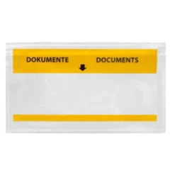 Sobre autoadhesivo Q-connect portadocumentos 225x122 transparente Paquete de 100