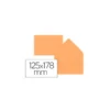 Sobre B6 Liderpapel 125x178mm 80g/m2 Color Naranja Pack de 15 unidades