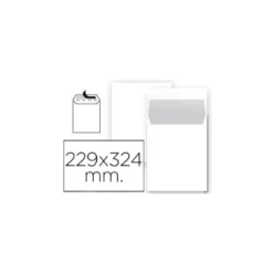 Sobre bolsa Liderpapel C4 Blanco 229 X 324 mm Caja 25