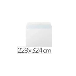 Sobre bolsa Liderpapel C4 Blanco N14 229 x 324 mm Caja 25