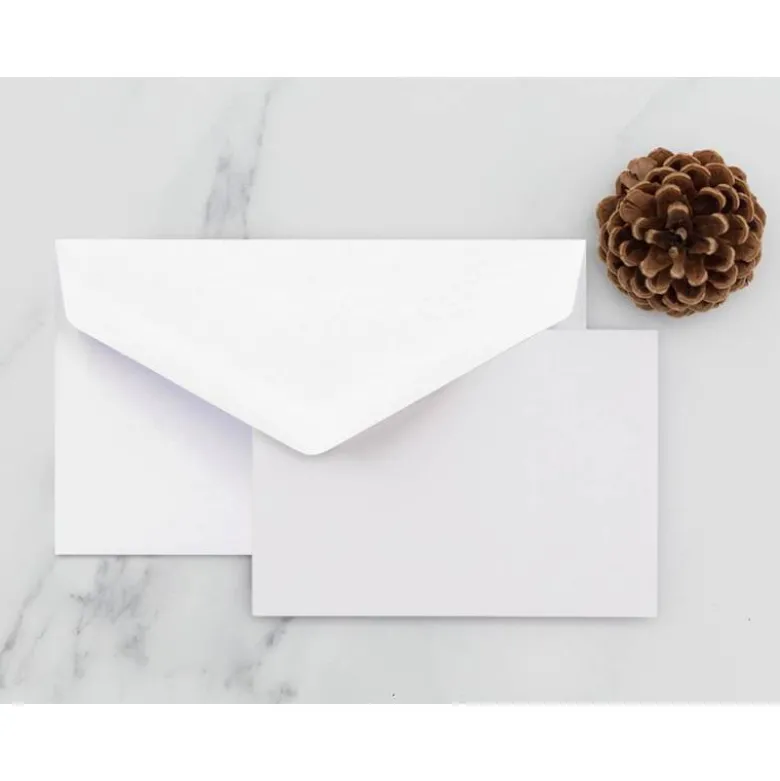 SOBRE LIDERPAPEL BLANCO CON FONDO 95X162 MM ENGOMADO SOLAPA DE PICO CAJA DE 500 UNIDADES