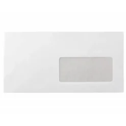 Sobre liderpapel n 3 blanco din americano ventana derecha 110x220 mm tira de silicona paquete de 25 unidades