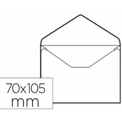 Sobre N.0 Liderpapel 70x110 mm Blanco