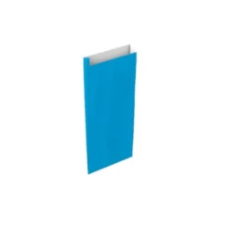 SOBRE PAPEL BASIKA CELULOSA CELESTE CON FUELLE XS 120X250X30 MM PAQUETE DE 25 UNIDADES