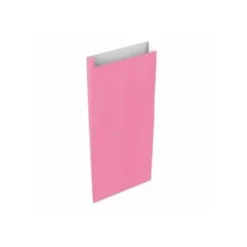 SOBRE PAPEL BASIKA CELULOSA ROSA CON FUELLE S 150X300X60 MM PAQUETE DE 25 UNIDADES