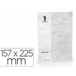 SOBRE ROSSLER COLORETTI C5 COLOR MARMOL GRIS 157X225 MM PACK DE 5 UNIDADES