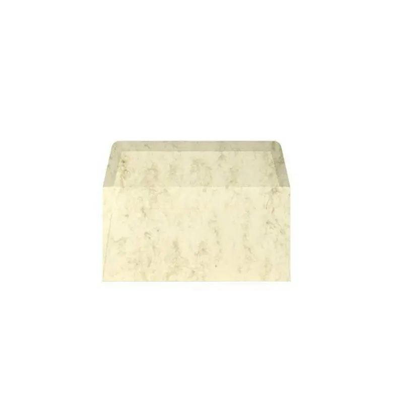 SOBRE ROSSLER COLORETTI DL AMERICANO COLOR MARMOL CREMA 110X220 MM PACK DE 5 UNIDADES