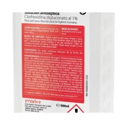 SOLUCION ANTISEPTICA CLORHEXIDINA DESINCLOR 1% BOTE DE 500 ML