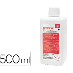 SOLUCION ANTISEPTICA CLORHEXIDINA DESINCLOR 1% BOTE DE 500 ML