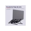 SOPORTE ELEVADOR TRUST PRIMO PARA PORTATIL 16" AJUSTABLE 6 ALTURAS COLOR NEGRO