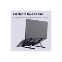 SOPORTE ELEVADOR TRUST PRIMO PARA PORTATIL 16" AJUSTABLE 6 ALTURAS COLOR NEGRO