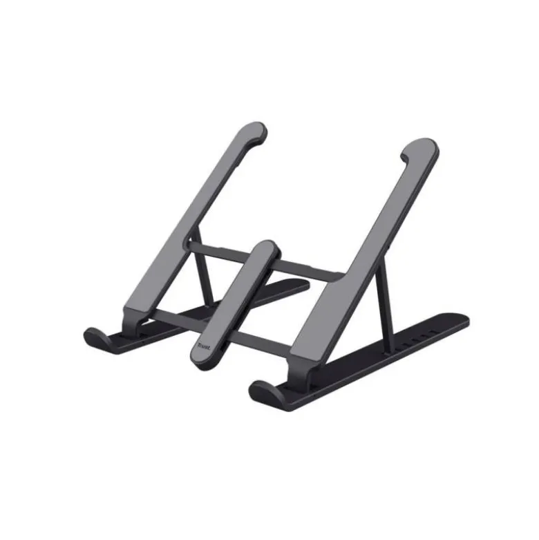 SOPORTE ELEVADOR TRUST PRIMO PARA PORTATIL 16" AJUSTABLE 6 ALTURAS COLOR NEGRO