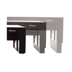SOPORTE FELLOWES PARA MONITOR DESIGNER SUITES AJUSTABLE 3 ALTURAS CON BANDEJA NEGRO 406X111X244 MM HASTA 18 KG