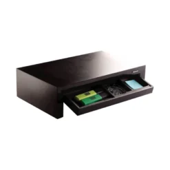 SOPORTE FELLOWES PARA MONITOR DESIGNER SUITES AJUSTABLE 3 ALTURAS CON BANDEJA NEGRO 406X111X244 MM HASTA 18 KG
