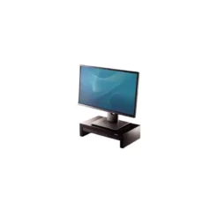 SOPORTE FELLOWES PARA MONITOR DESIGNER SUITES AJUSTABLE 3 ALTURAS CON BANDEJA NEGRO 406X111X244 MM HASTA 18 KG