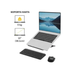 SOPORTE PARA PORTATIL FELLOWES ALUMINIA PLEGABLE NEGRO 315X230X20 MM