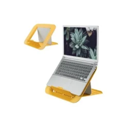 SOPORTE PARA PORTATIL LEITZ ERGO COSY AJUSTABLE 4 ALTURAS COLOR AMARILLO 310X50X247 MM