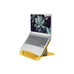 SOPORTE PARA PORTATIL LEITZ ERGO COSY AJUSTABLE 4 ALTURAS COLOR AMARILLO 310X50X247 MM